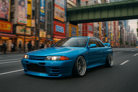 Candy Blue R32 GTR Wall Poster Print Free Delivery