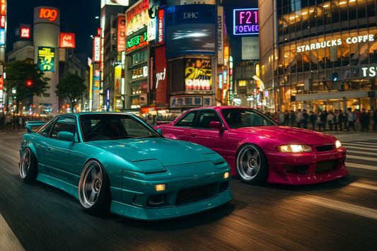 Shibuya 109 180Sx And S14 Wall Poster Print Free Delivery