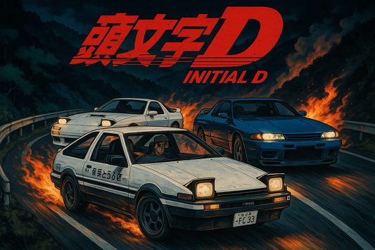 Initial D RX7 FC3S and R32 GTR Wall Poster Print Free Delivery